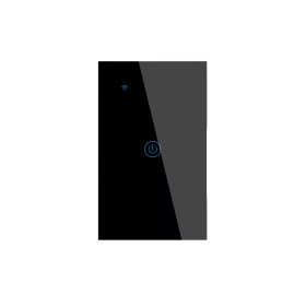 Tecla Smart de Pared Táctil 1 Canal 600W Negro