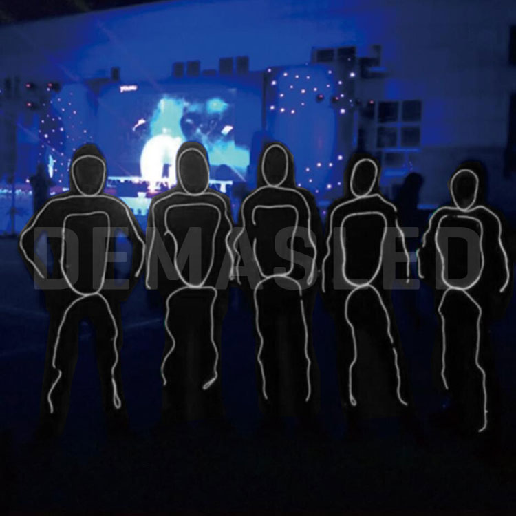 Guirnalda EL, Blanco Frío Neón, 3m, x2 Baterías AA, No incluidas