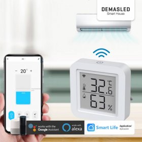 Control Termostato Smart WiFi + IR, Blanco