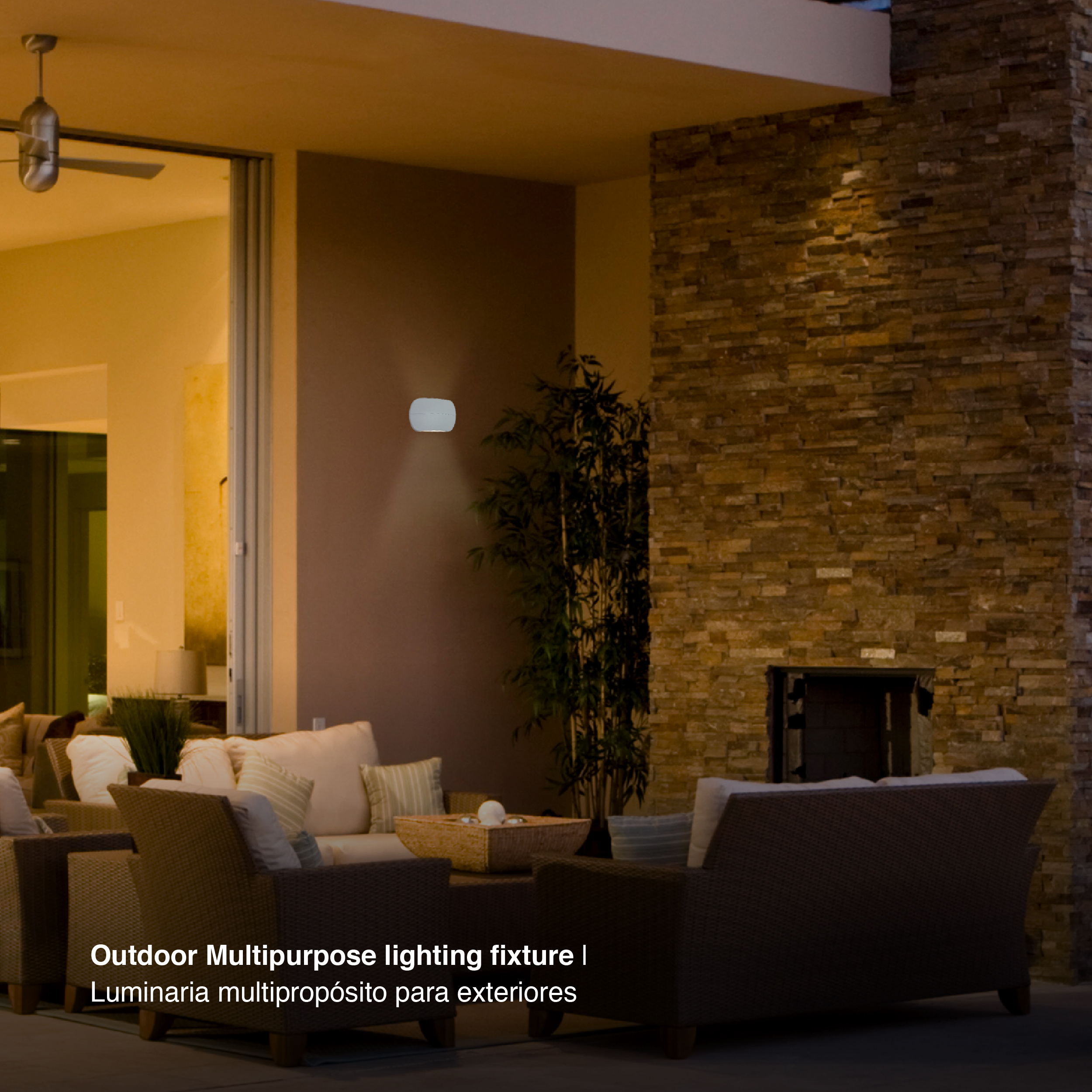 Aplique Exterior LED Bidireccional Blanco 10W Blanco Neutro 85-265V