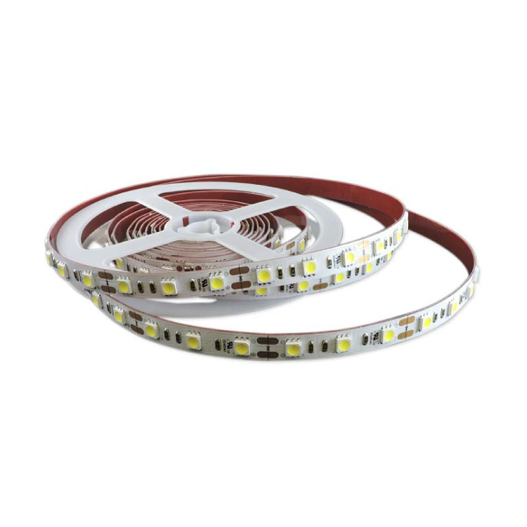 Tira LED SMD5050 12V 12W/m, Blanco Neutro 4000ºK 960lm/m, 60 LED/m, 5m