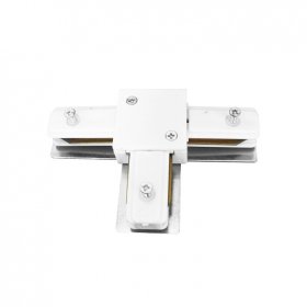 Unión Rígida Recta para Riel LED Track Light Blanco