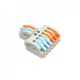 Bornera Fast Clip, 2 Entradas, 6 Salidas