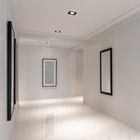 Spot Móvil Negro Metálico 10x10cm Corte 9x9cm para Lámpara GU10