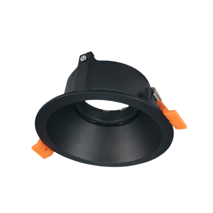 Spot Móvil Negro 9cm Corte 7.5cm para Lámpara GU10