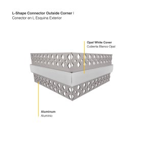 Conector en L Esquina Exterior para PER-25