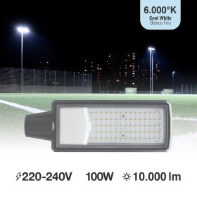 Luminaria LED de Calle 100W Blanco Frío 6500K 10000lm IP65