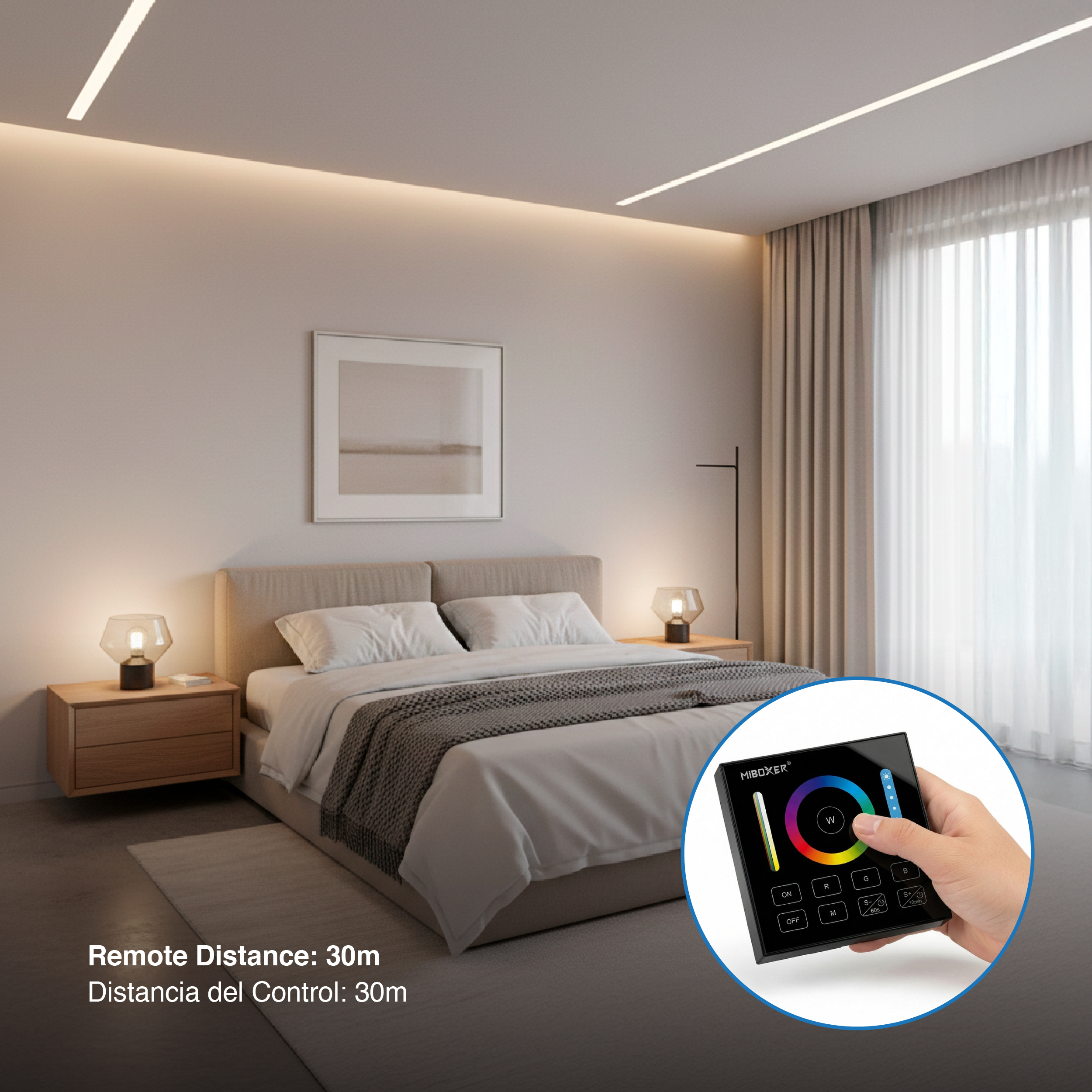 Panel Remoto RGB+CCT 3V 2.4Ghz
