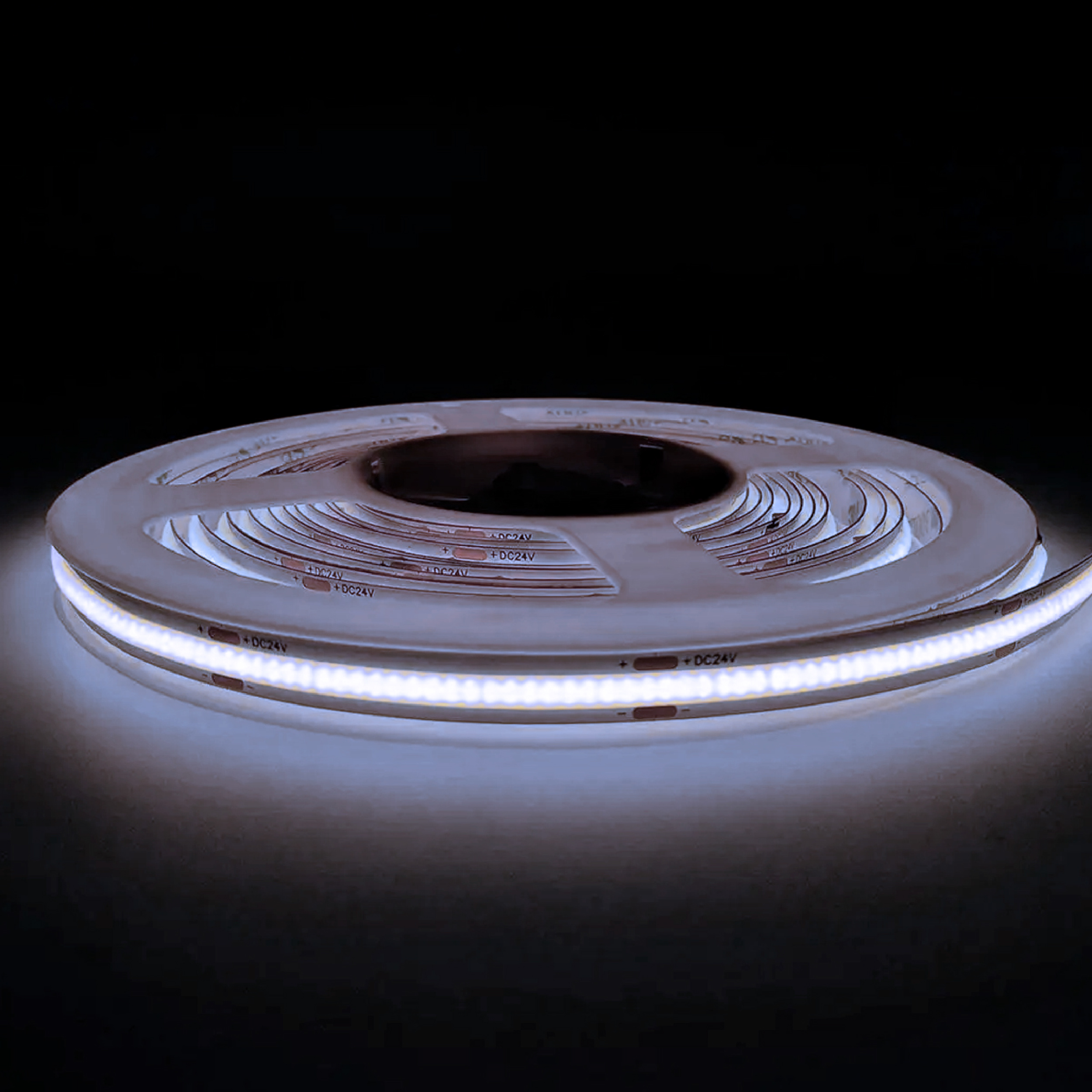 Tira LED COB 24V 11W/m, Blanco Frío 1100lm/m 480LEDs/m, 8mm, 5m