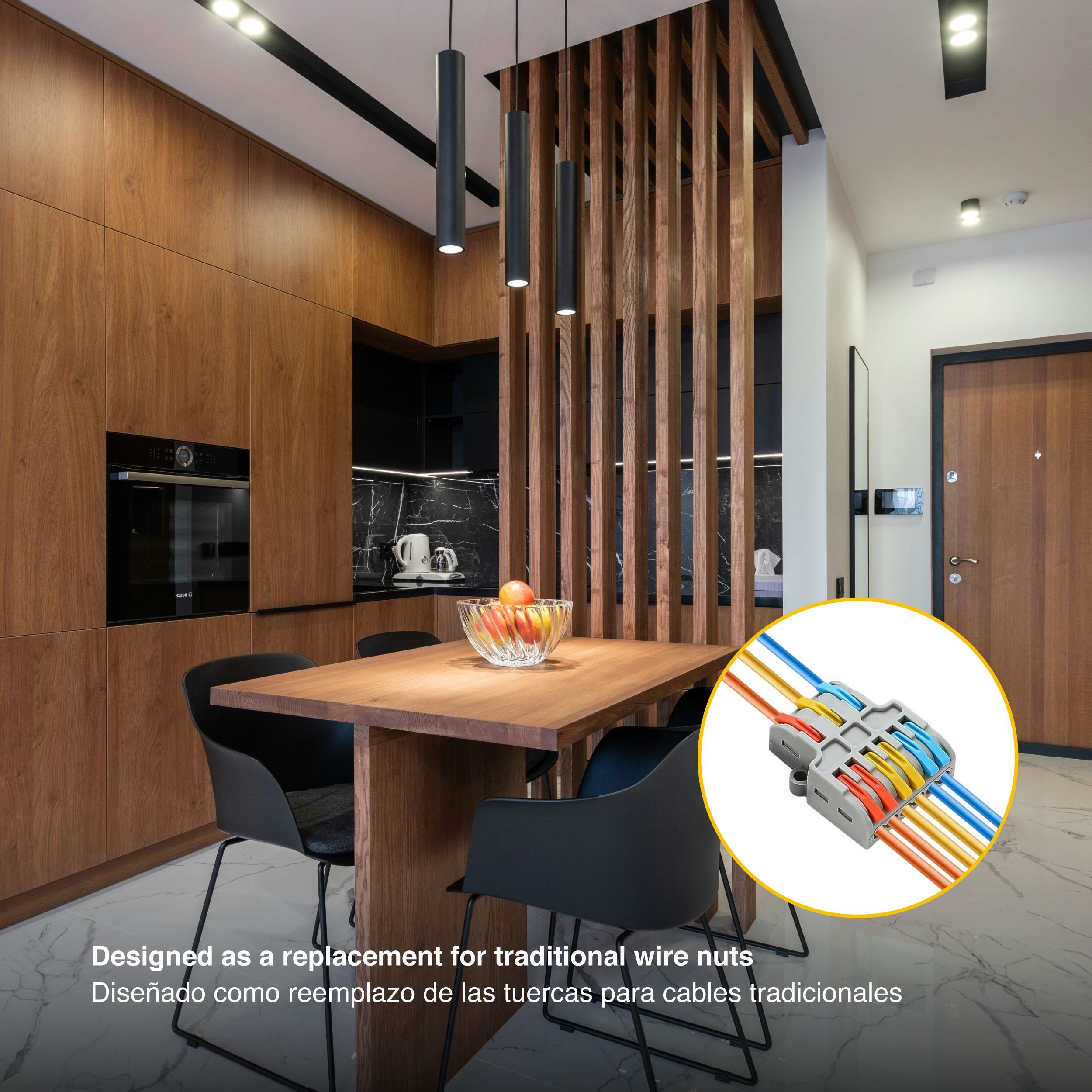 Conector Empalme Fast Clip, 3 a 6 Polos