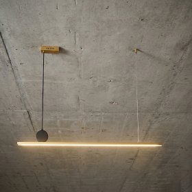Lámpara LED Suspendida Cobre Ø1,18cm, 72W Blanco Cálido 3000K, 2448lm
