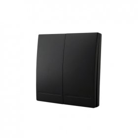 Tecla inalámbrica  RF, 2 Efectos Smart House, Negro