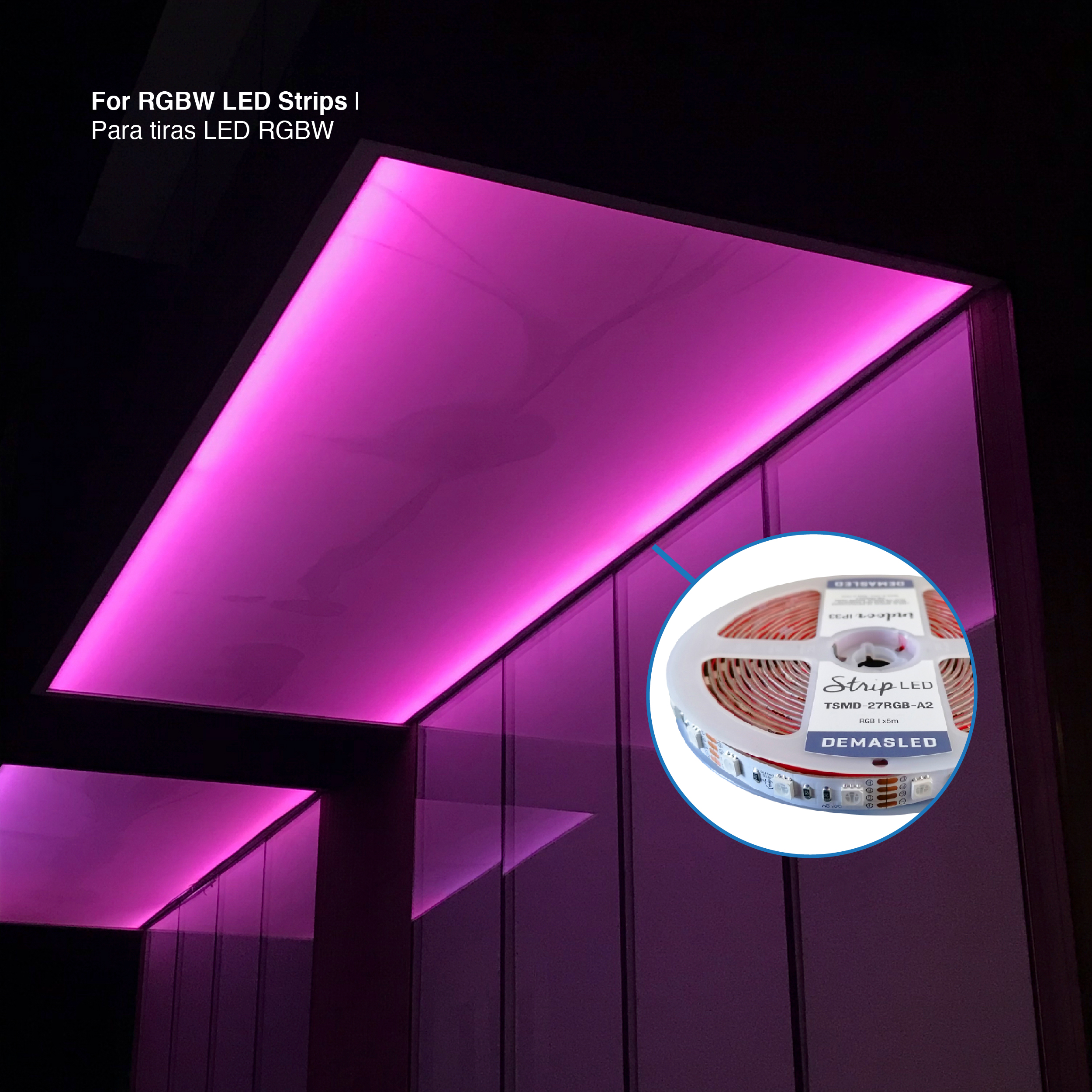 Controlador LED 5 en 1 12A máx. 12-24V 2,4GHz RF
