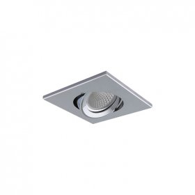 Spot Móvil Cromado 9.8x9.8cm Corte 7.3cm para dicroicas GU10