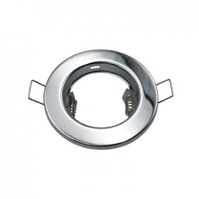 Spot Fijo Cromado 8cm Corte 5.5 cm para Lámpara GU10-MR16