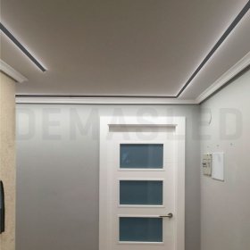 Perfil de Aluminio U 17x14,5mm Negro, Cover Opal Negro x2m