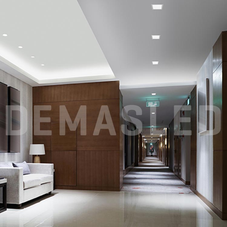 Spot Plástico Fijo Blanco 9.4X9.4cm Corte 7.5cm para Lámpara GU10