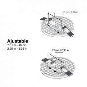 Panel LED redondo AJUSTABLE de 12cm 12W 1020lm Neutro De Embutir