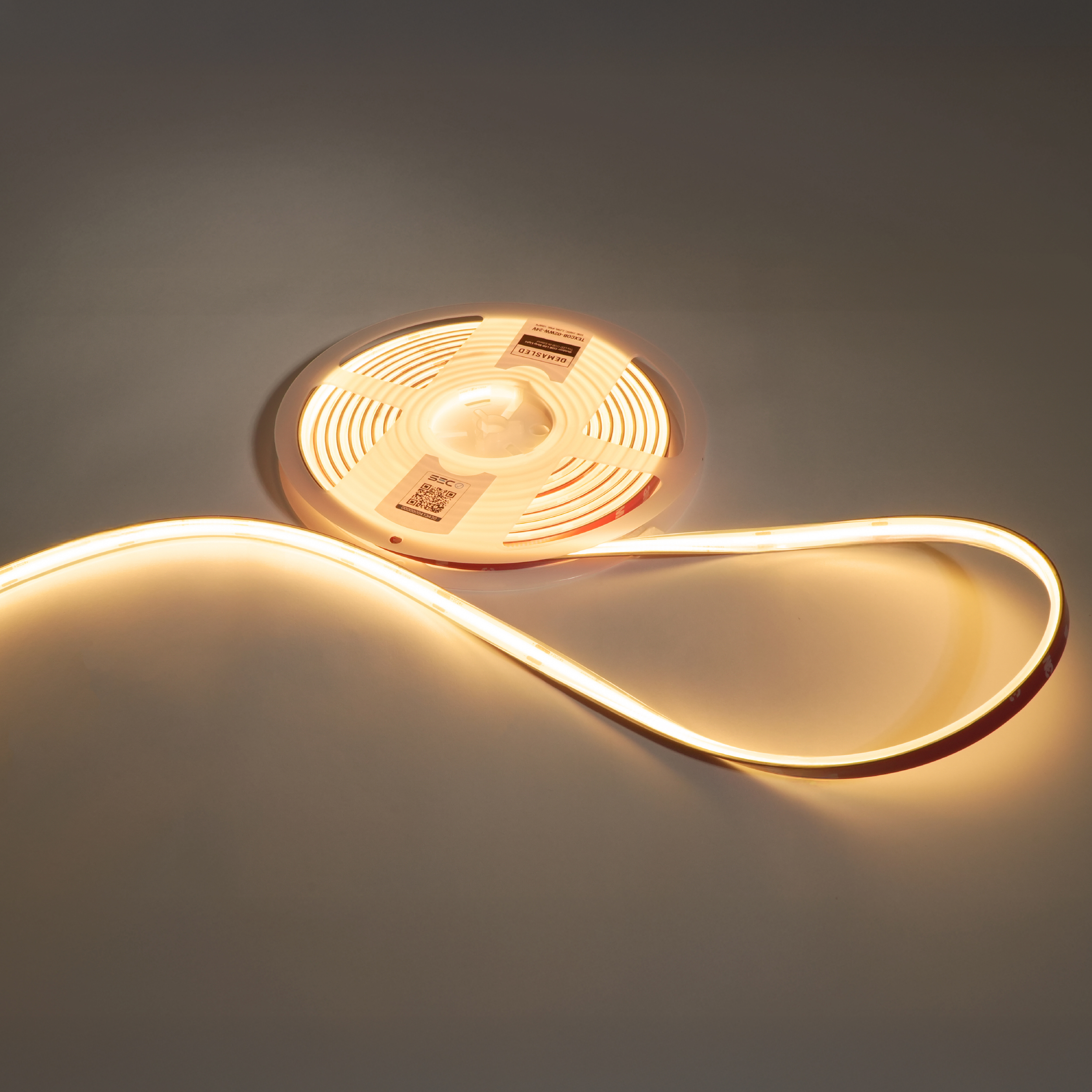 Tira LED COB 24V 11W/m Blanco Cálido 959lm/m 480LEDs/m 11mm IP68, 5m