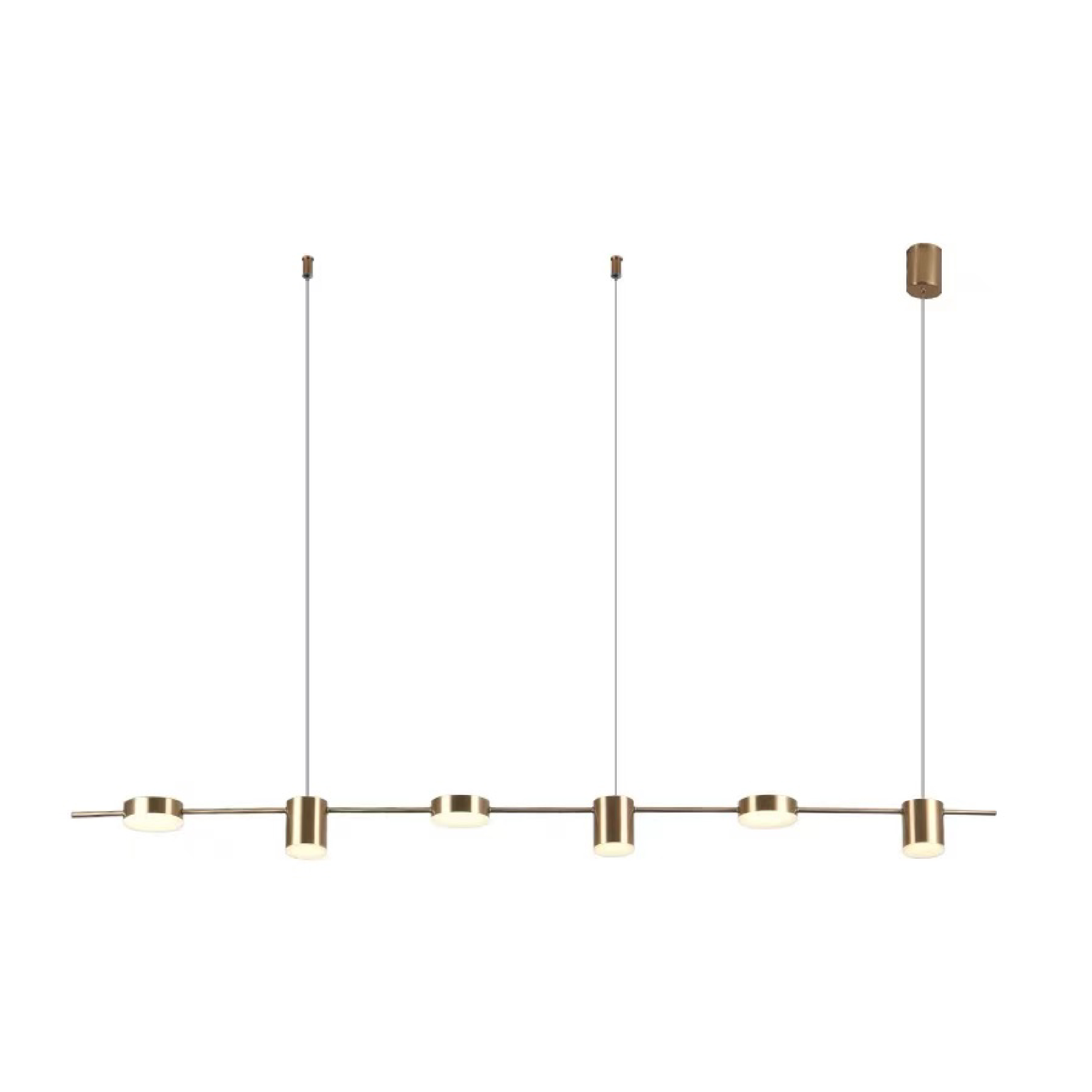 Lámpara LED Suspendida Cobre Ø1,10x1,33m, 29W Blanco Cálido 3000K