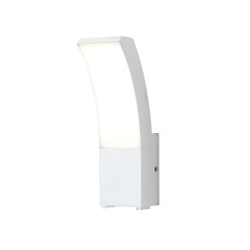 Aplique Exterior Blanco CURVED LED de Pared 12W Neutro 1000lm 220-240V