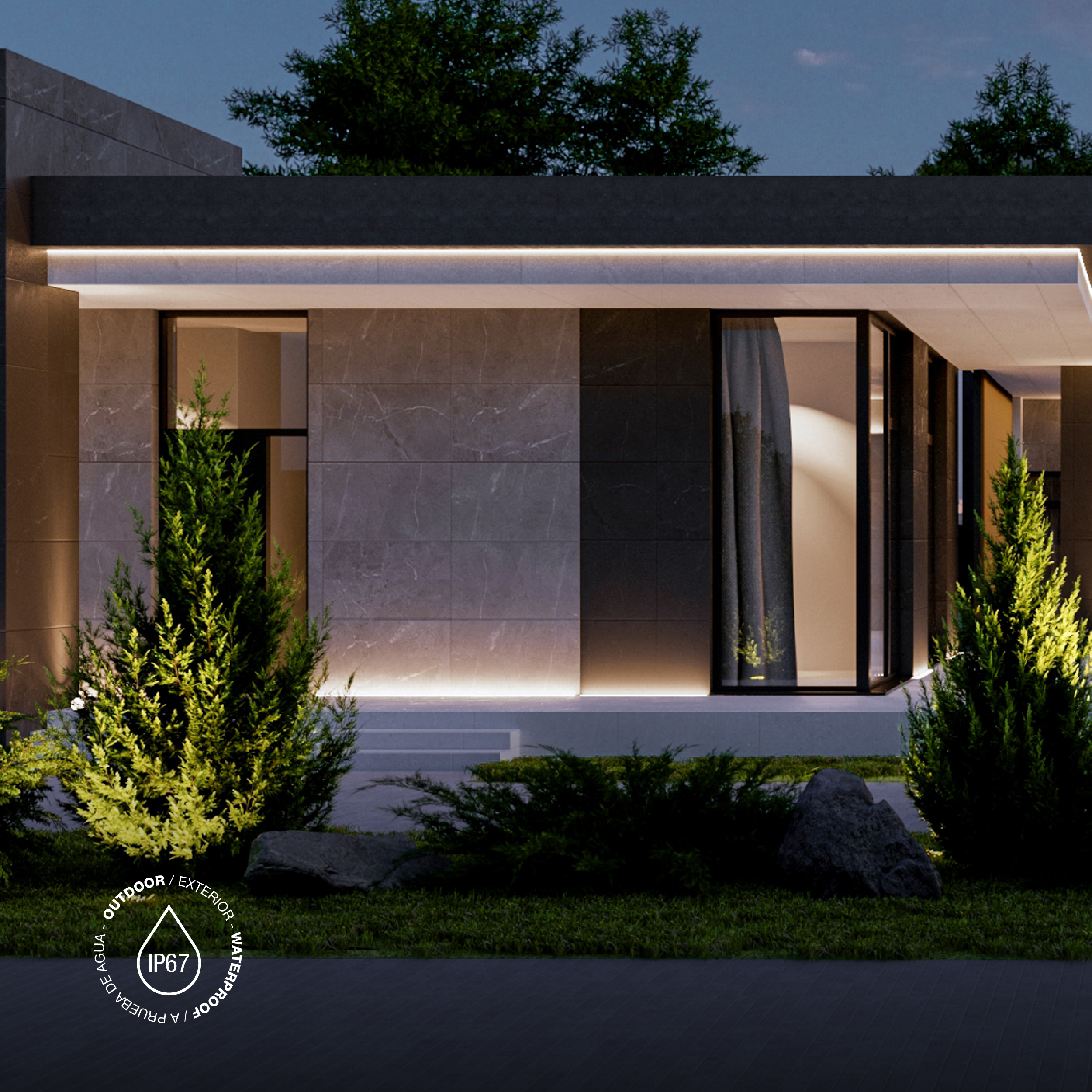 Fuente Switching 12V 8.5A 102W, 90-264VAC Exterior IP67