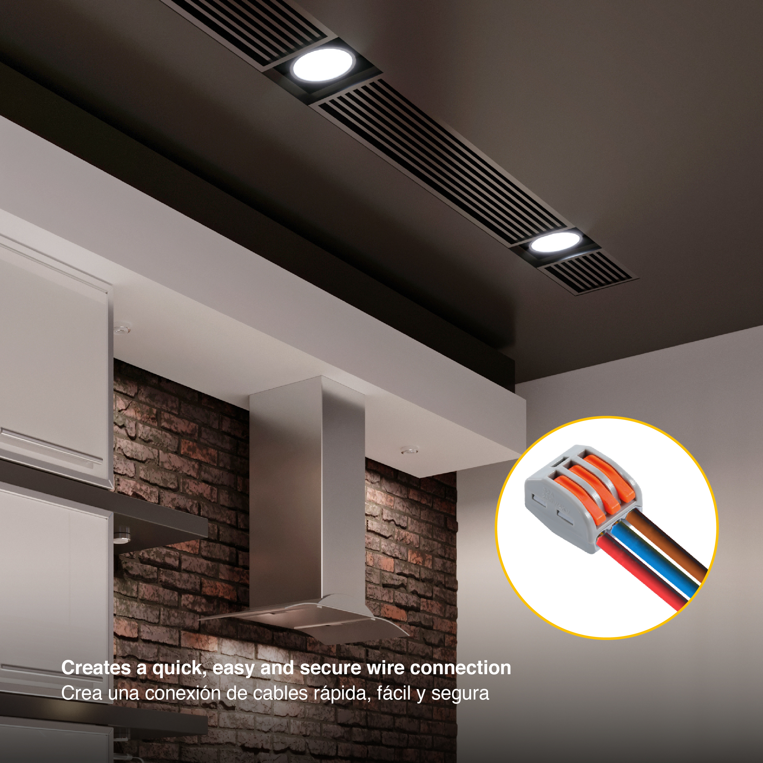 Kit de Conectores Empalme Fast Clip 2 y 3 Polos x70 piezas