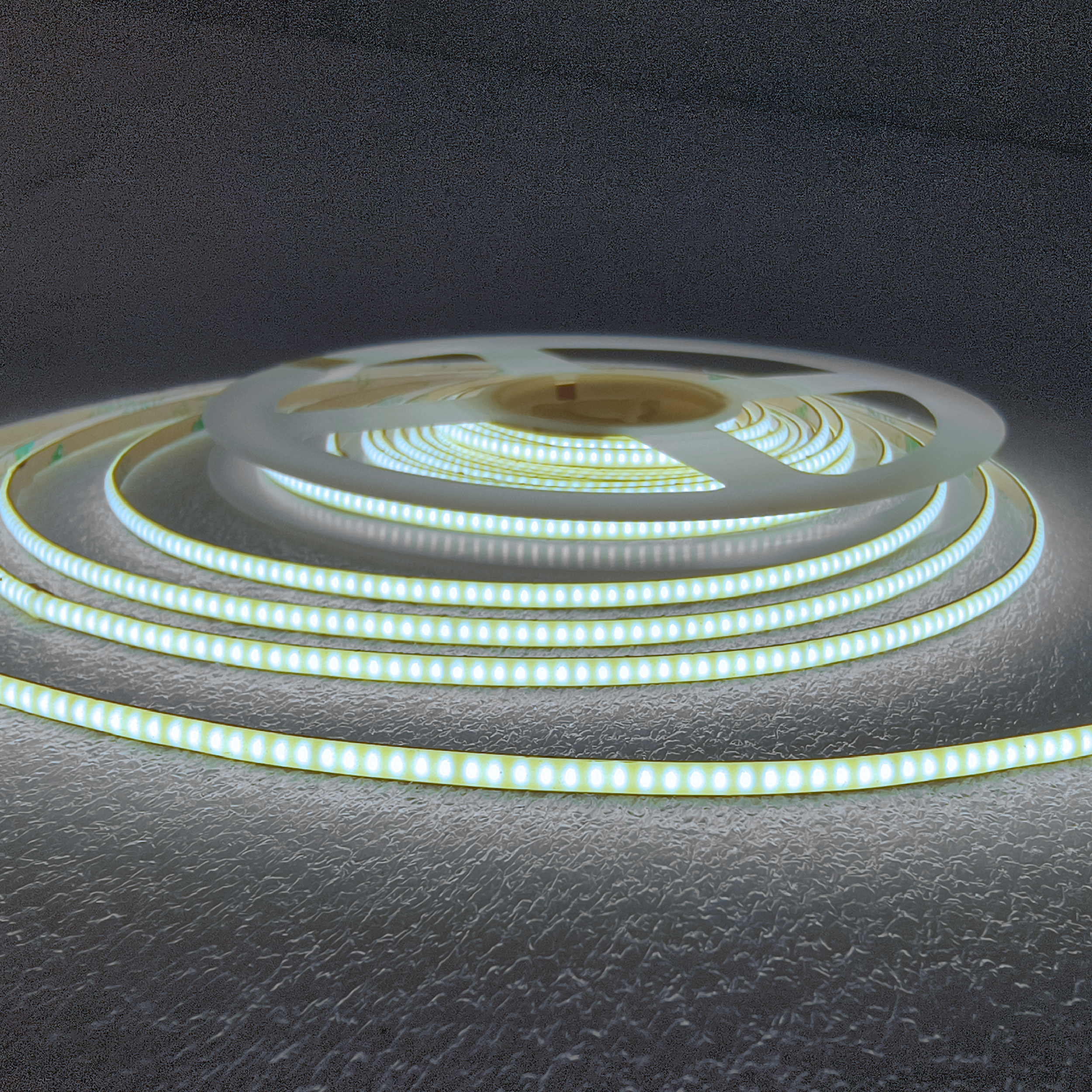 Tira LED COB 24V 4W/m Blanco Frío 360lm/m 504LEDs/m, 3mm PCB IP33 x 5m