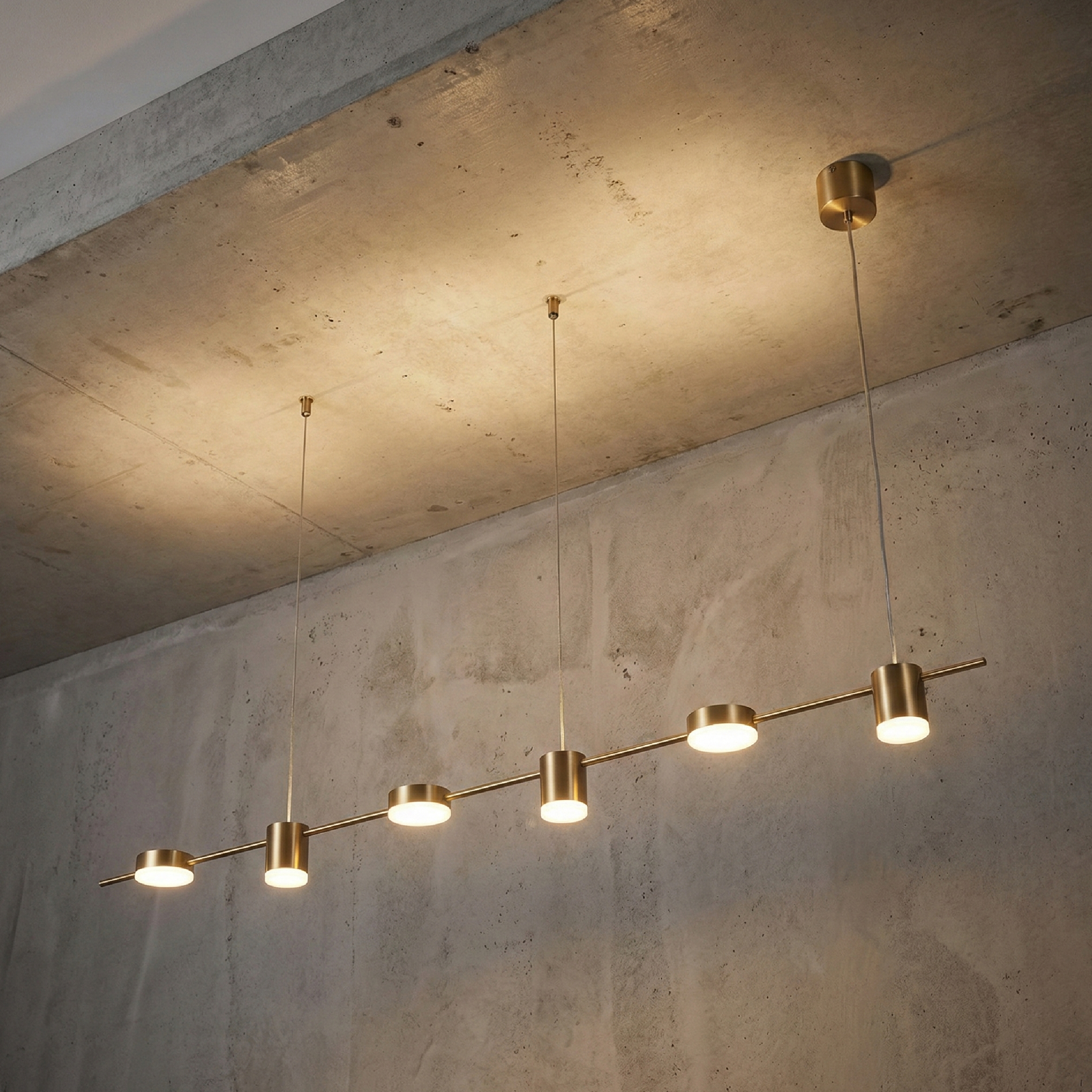 Lámpara LED Suspendida Cobre Ø1,10x1,33m, 29W Blanco Cálido 3000K