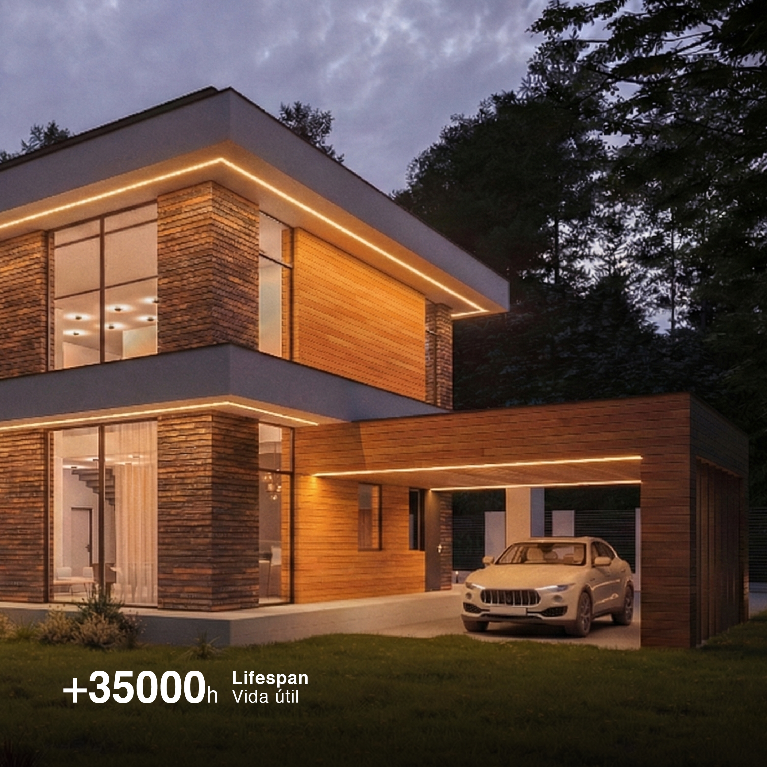 Tira LED COB 24V 11W/m Blanco Extra Cálido 902lm/m 480 LEDs/m, 8mm PCB IP65 x5m