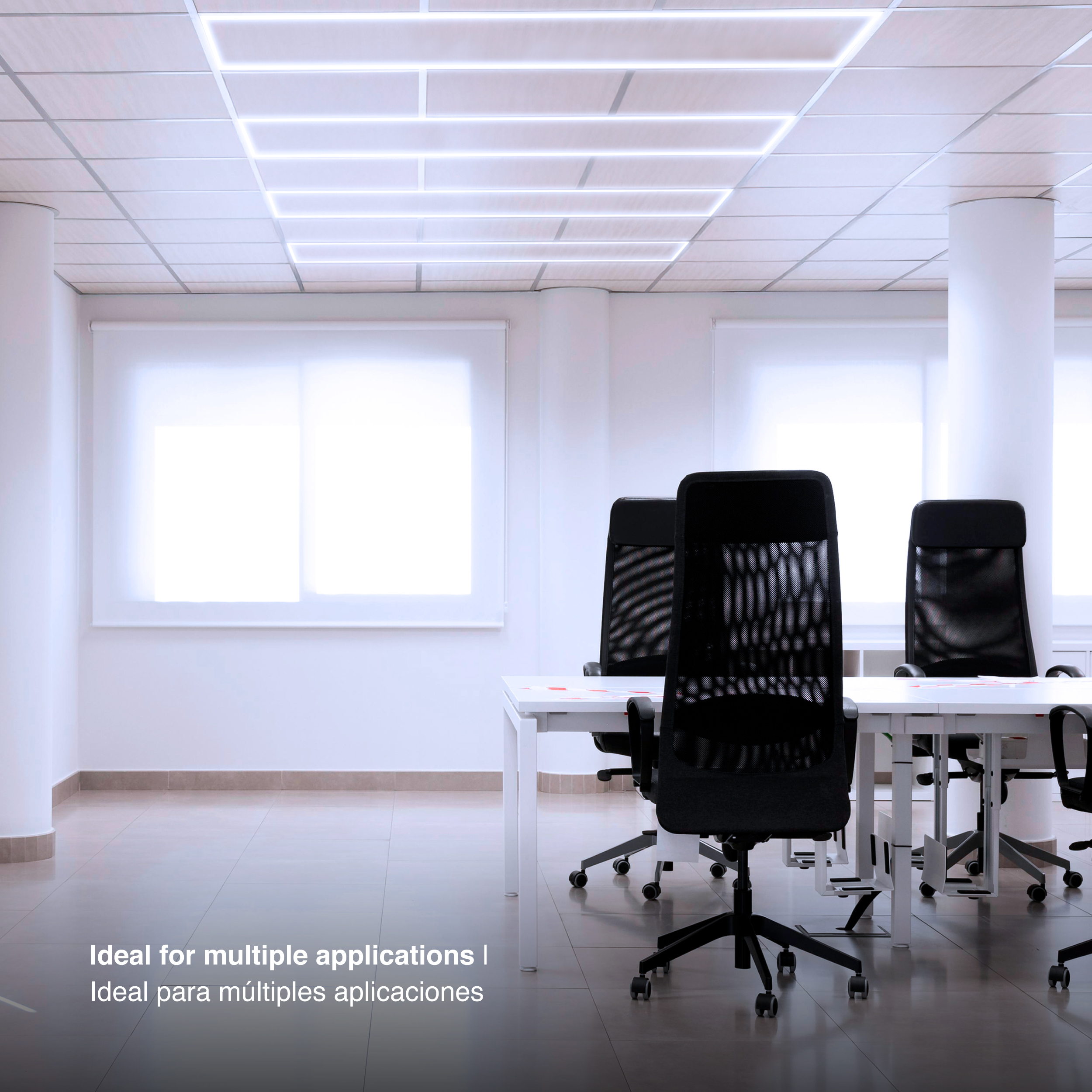 Marco Luminoso LED de 120x30cm 48W 5.300lm blanco Frío 6000K