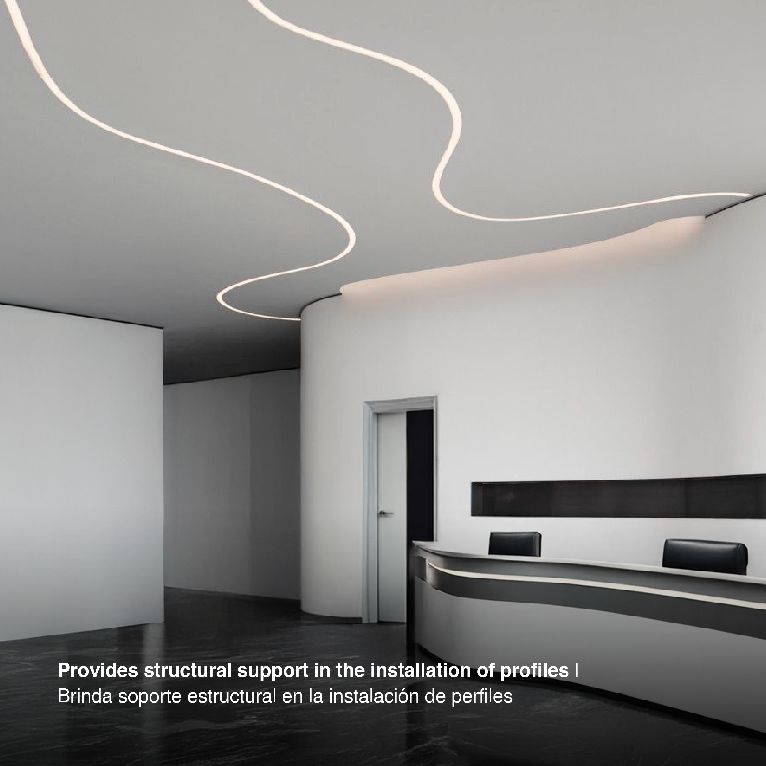 Perfil flexible de acero inoxidable para pers-02 x10m