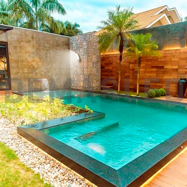 Aplique LED Exterior de Pared Curvo 12W IP65 Negro 24×16cm 220V Blanco Cálido