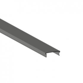 Cubierta FLAT Negro Opal, 2m, para Perfil de Aluminio