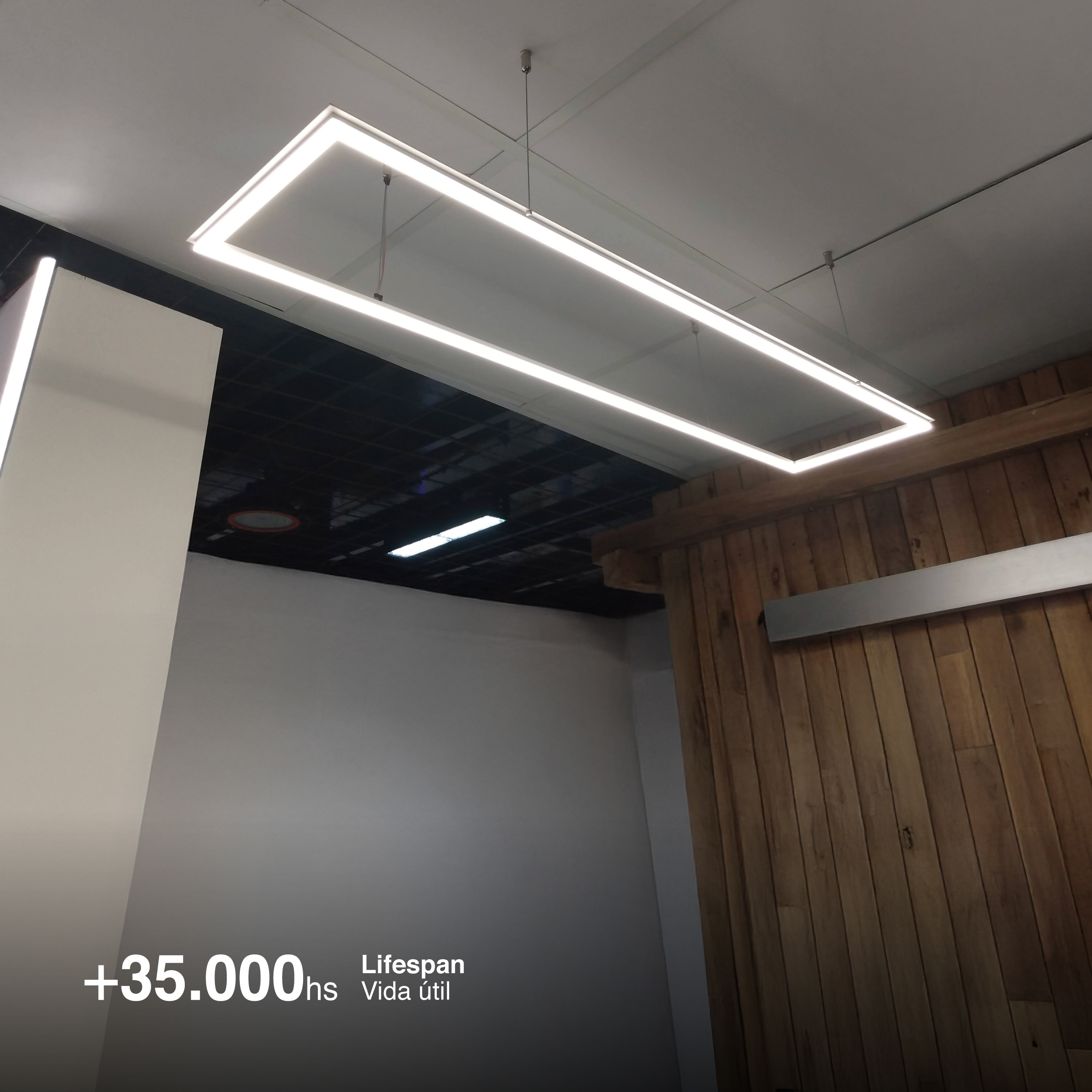 Marco Luminoso LED de 120x30cm 48W 5.300lm blanco Neutro 4000K