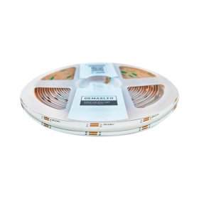 Tira LED COB Pixel 24V 21W/m RGB+Blanco Frío 6000°K, 10mm PCB IP33 x5m