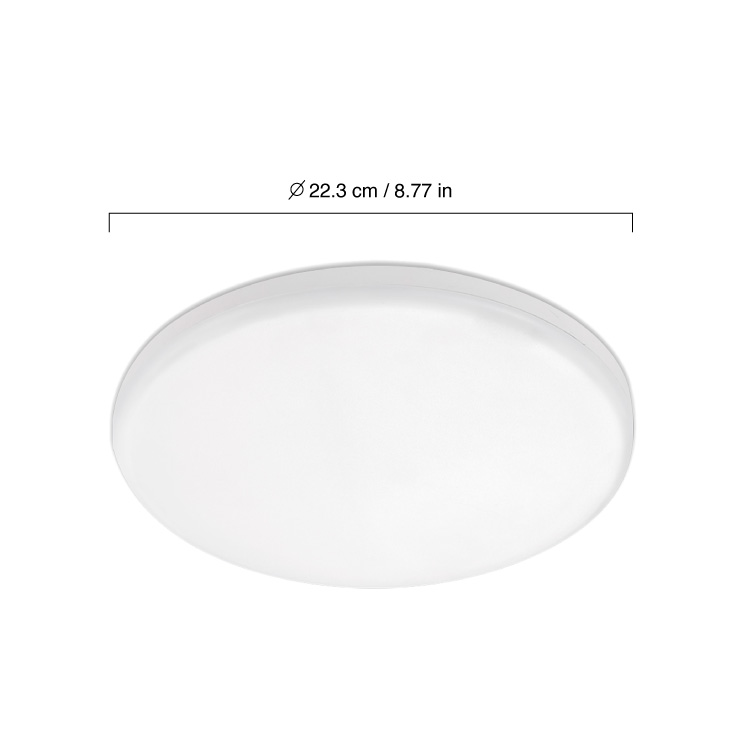 Panel LED redondo AJUSTABLE de 22cm 24W 2280lm Cálido De Embutir