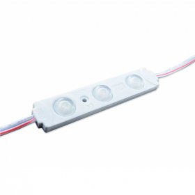 Módulo LED SMD2835, Azul 10Lm 3 LEDs, 12V 0.72W - Exterior IP65