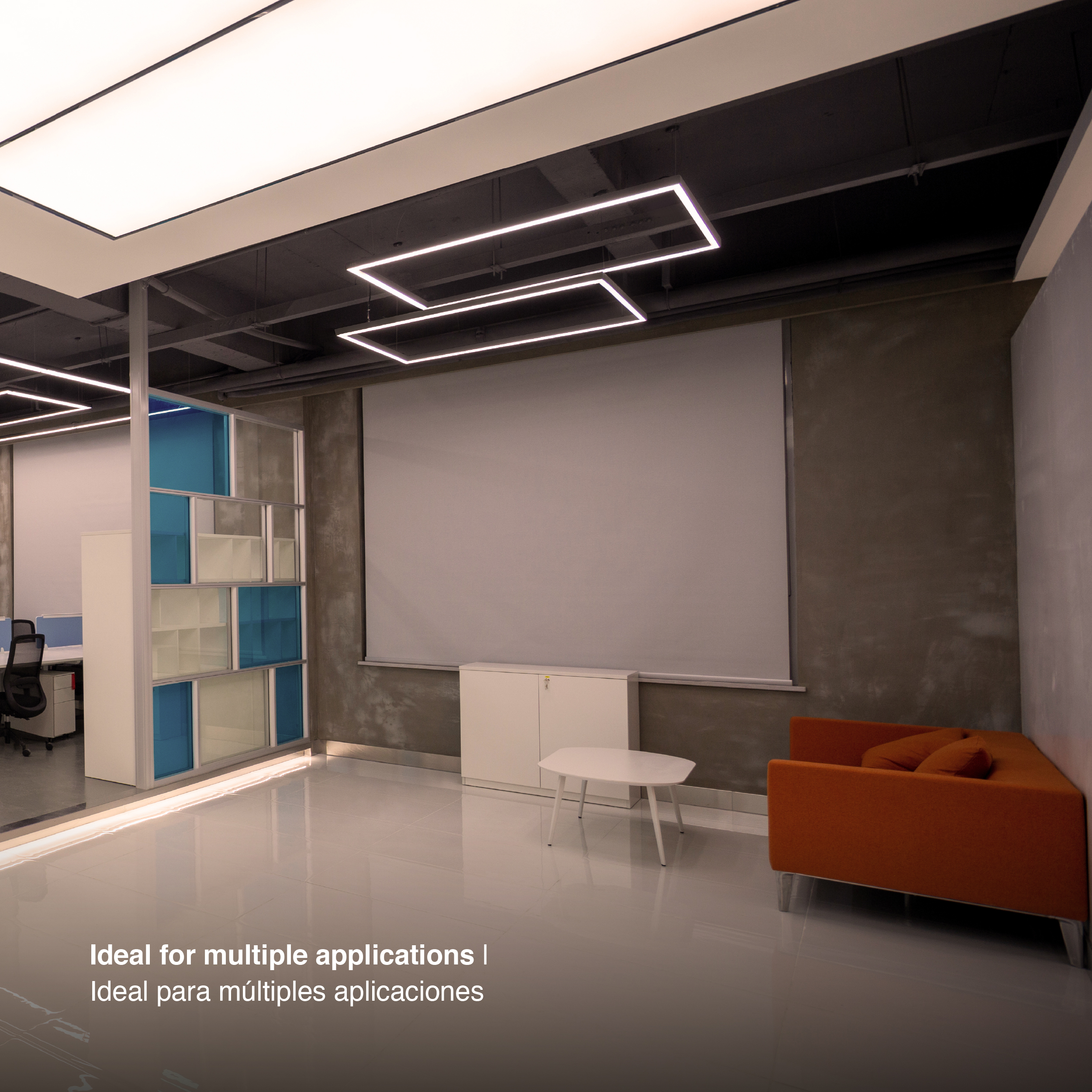 Marco Luminoso LED de 60x30cm 36W 4000lm blanco Cálido 3000K