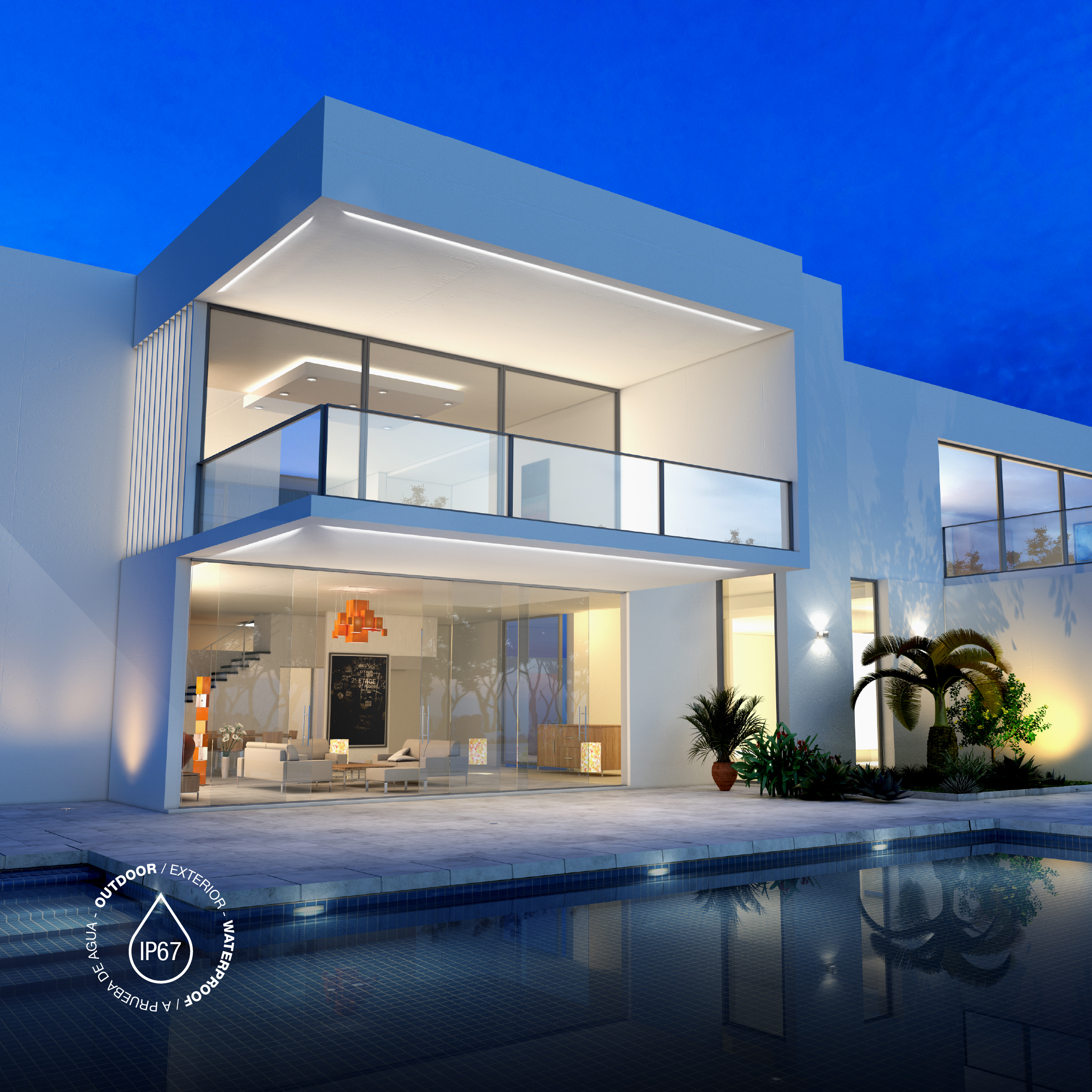 Fuente Switching 24V 3.2A 75W 180-264VAC Exterior IP67