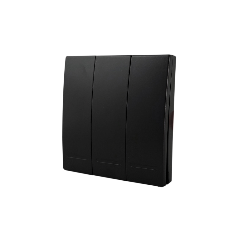 Tecla inalámbrica  RF, 3 Efectos Smart House, Negro