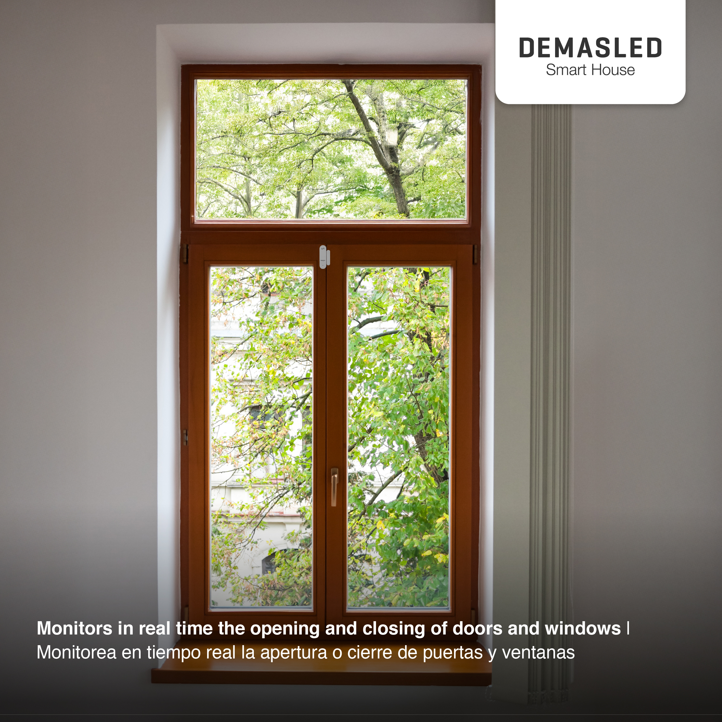 Sensor Smart WiFi Magnético para Puerta/Ventana con Sirena 2.4GHz