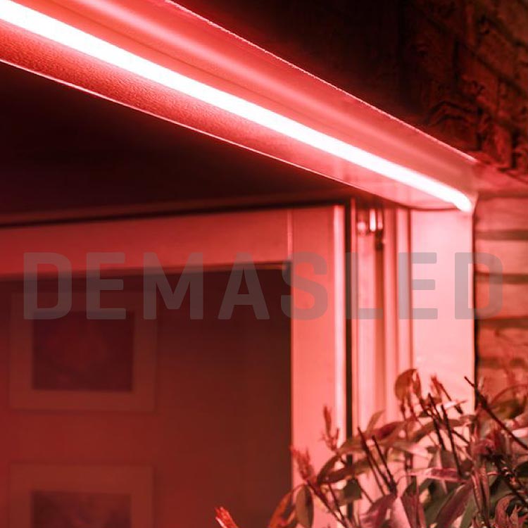 Tira LED de Neón SMD2835 IP67 12V 6W/m Rojo 120 LED/m 5m