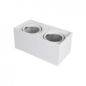 Luminaria BOX II de Aplicar Blanco de 30x16x14cm, para 2 Lámparas AR111