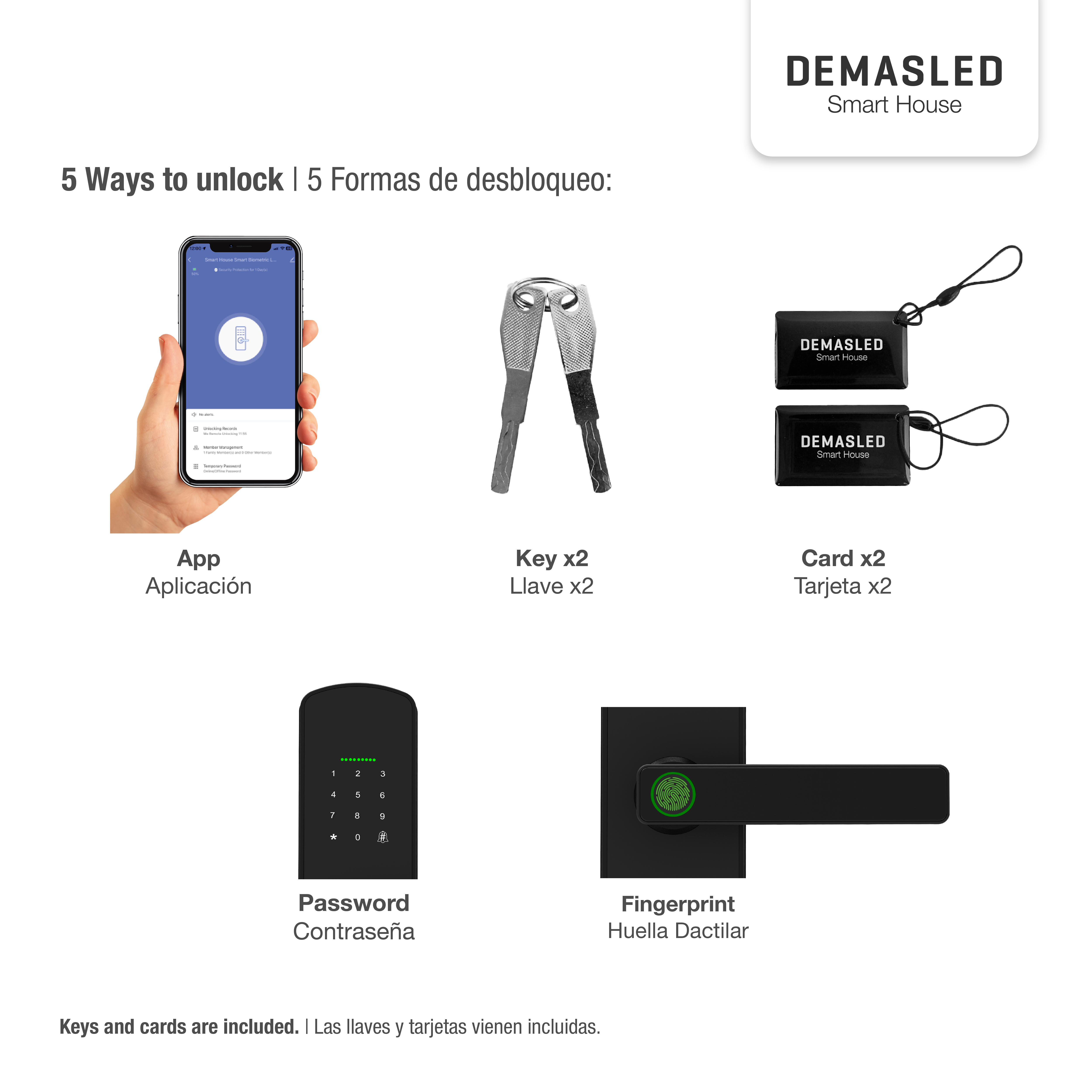 Cerradura Biométrica Smart WIFI