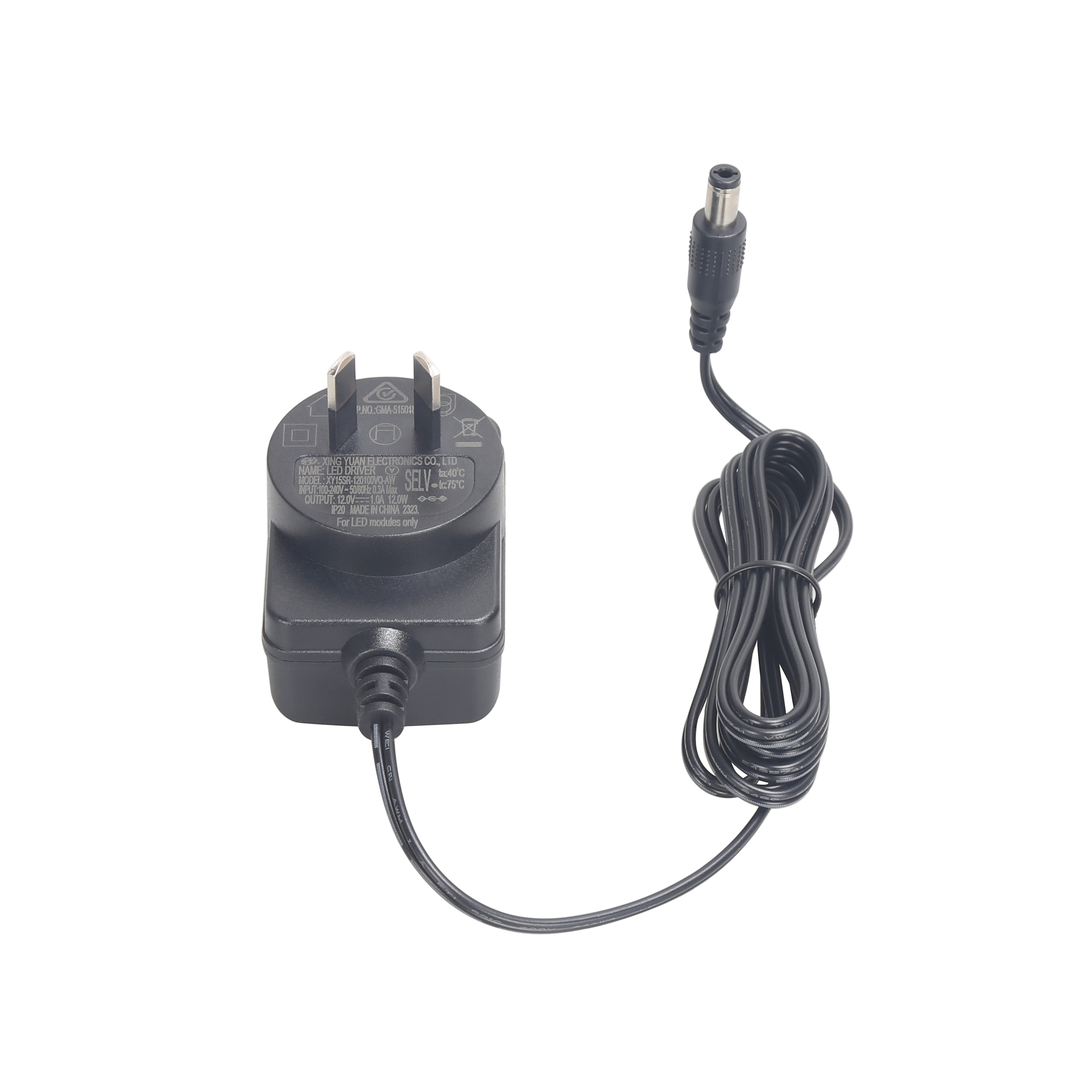 Fuente de Alimentación Switching de Pared 12V 12W 1A - Interior