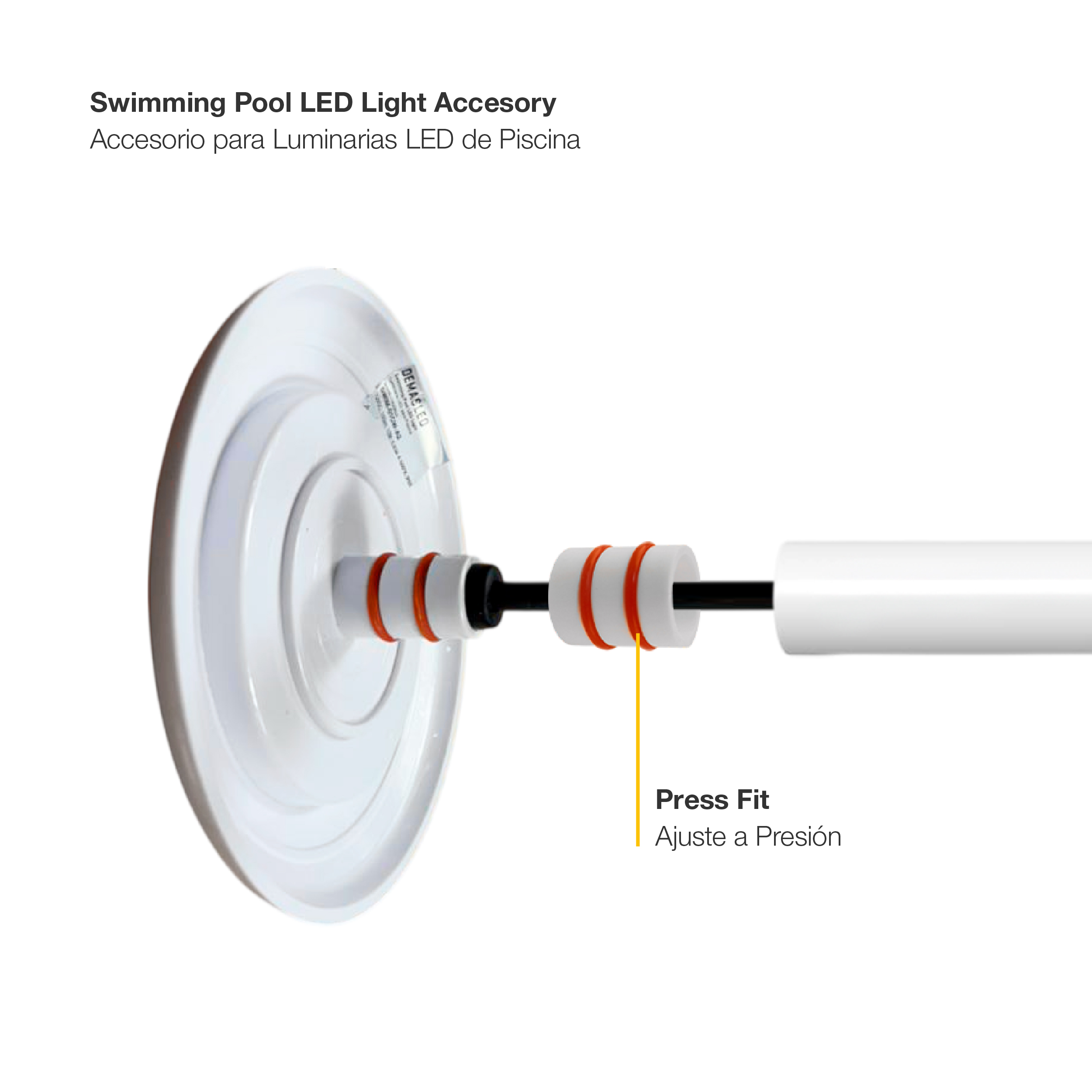 Accesorio para Luminarias de Piscina 10.2x9.8mm