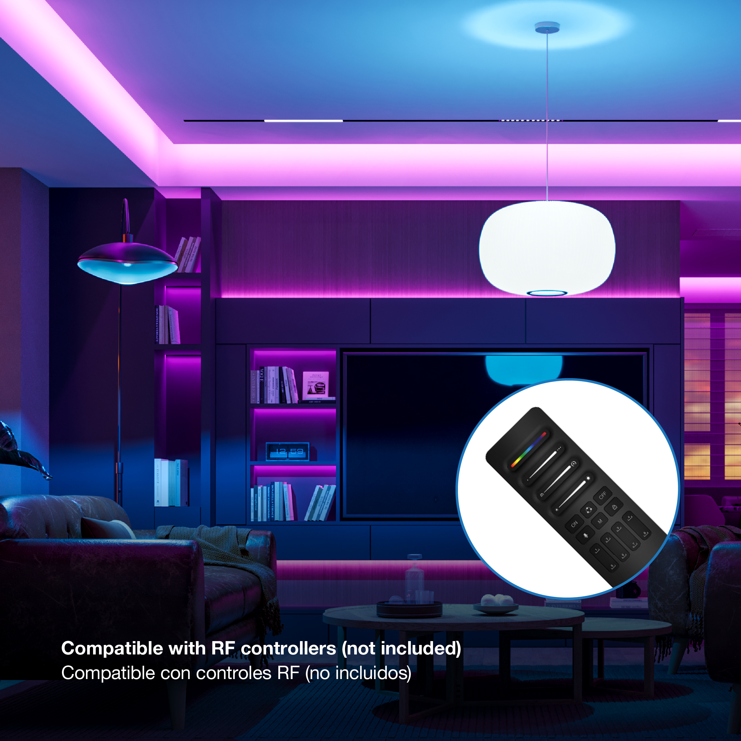 Controlador LED Pixel SPI 5 en 1 5-24V 10A máx. 2.4Ghz