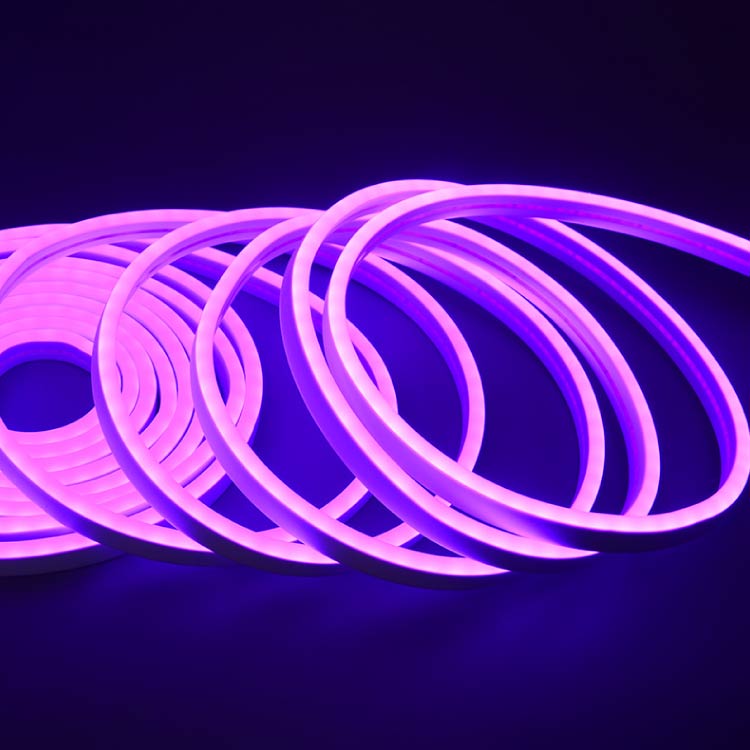 Tira LED de Neón SMD2835 IP67 12V 6W/m Violeta 120 LED/m 5m