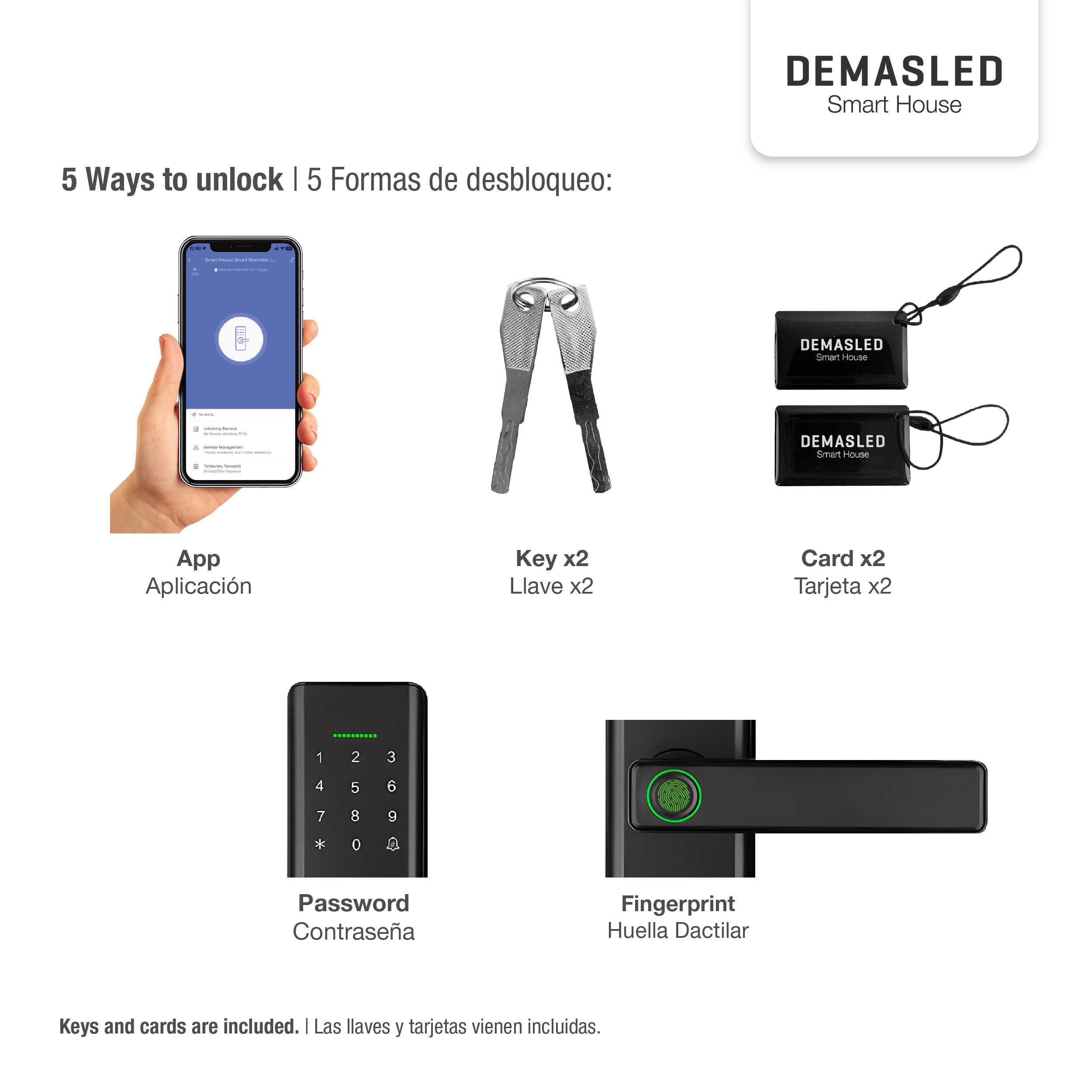 Cerradura Biométrica Smart WIFI 